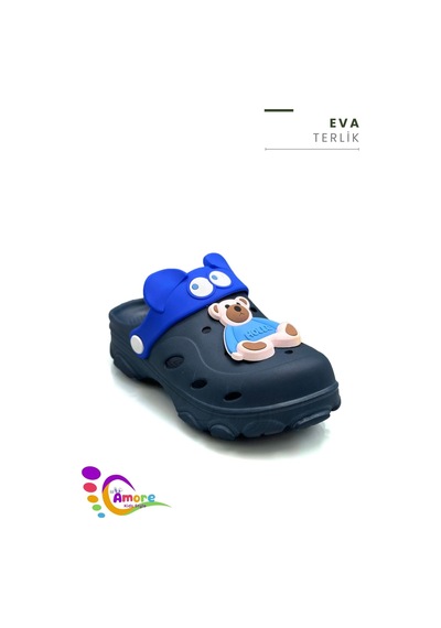 Sermoda Gözlük Desen Ayıcıklı Eva Çocuk Plaj Havuz Terlik Sabo Terlik Lacivert Mavi Sermoda Gözlük Desen Ayıcıklı Eva Çocuk Plaj Havuz Terlik Sabo Terlik Lacivert Mavi