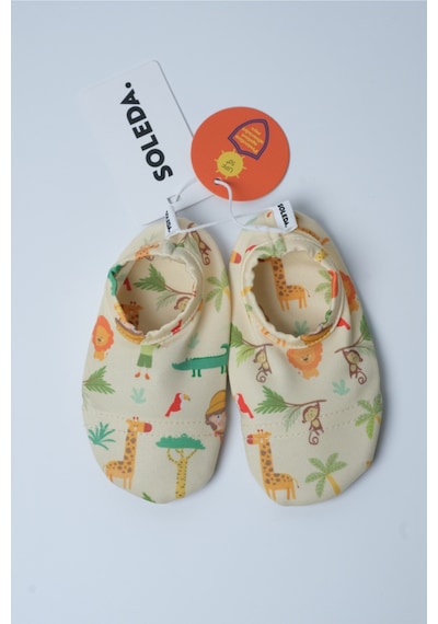 Soleda Uv Korumalı Kaydırmaz Bebek Çocuk Deniz Havuz Patiği Safari Jungle Çok Renkli