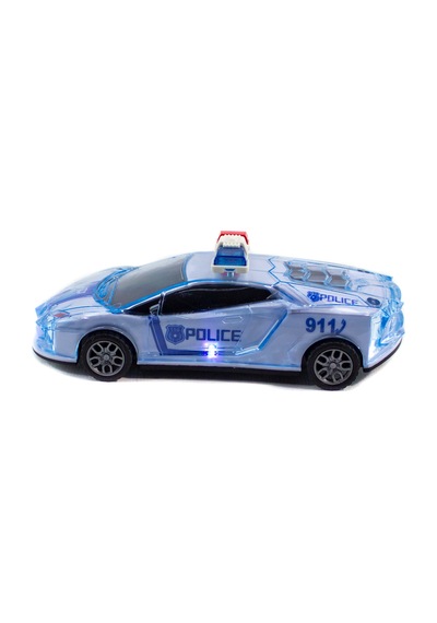 Oyuncak Polis Arabası Işıklı Sesli Sürtmeli 14 Cm