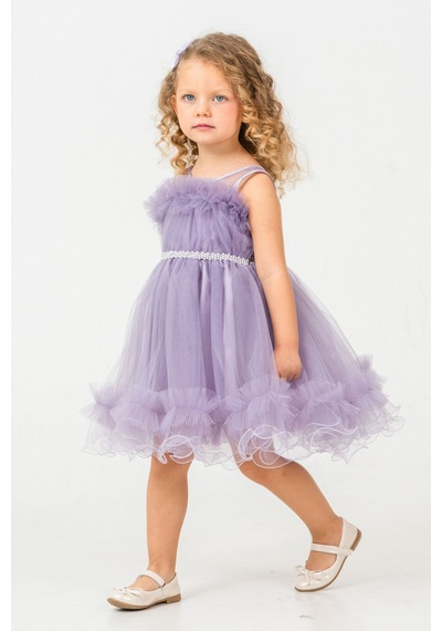 Mnk Baby & Kids Aizona Kız Çocuk Abiye M00782 Lila