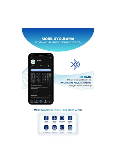 Jk Smart Bms Akıllı Batarya Yönetim Sistemi 8 24s 200a 0.6a Aktif Balans Jk-bd6a24s10p