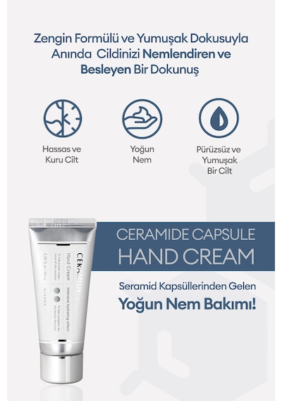 Seramid İçeren Yoğun Nemlendirici El Kremi Missha Ceramide Capsule Hand Cream