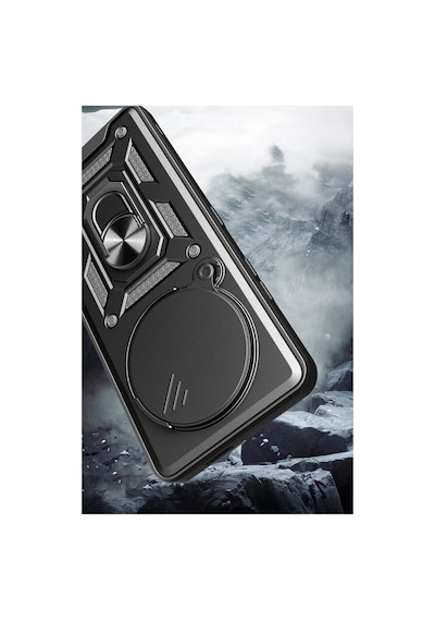 Mi 15 Ultra Kılıf Pars Lens Yüzüklü Silikon - Kırmızı Bz8683140853976