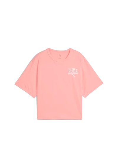 Puma Class Relaxed Crop Kadın Pembe Günlük Stil T-shirt 68503018 1640521 Pembe