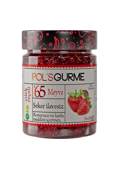 Pol's Gurme Şeker İlavesiz Çilek Reçeli 285 G - 4 Adet Tarı