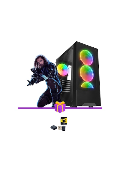 Ramtech Hope X100 Ryzen5-5600 16 GB 512 GB M2 SSD+1 TB HDD 8 GB RTX4060 Dos  Masaüstü Oyuncu Bilgisayarı