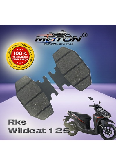 Rks Wildcat 125 %100 Uyumlu, Yüksek Kaliteli Ön Disk Fren Balatası