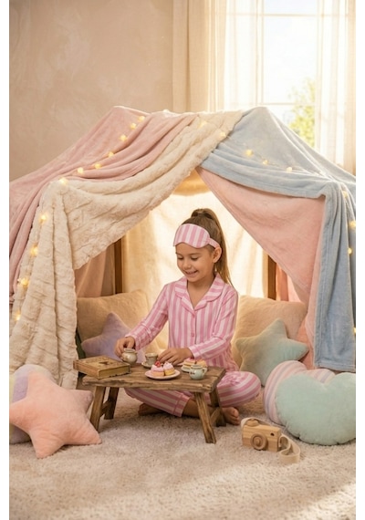 Ahengim Kız-erkek Çocuk Çizgili Kalpli Puantiyeli Desenli Pamuklu Pijama Takımı Göz Bantlı 3 Lü Set Ak2610 Pembe Ahengim Kız-erkek Çocuk Çizgili Kalpli Puantiyeli Desenli Pamuklu Pijama Takımı Göz Bantlı 3 Lü Set Ak2610 Pembe