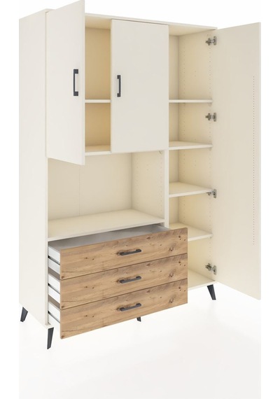 Hyperion Dolap 7 Raflı 3 Çekmeceli 3 Kapaklı 132x44x195 Aytaşı-aytaşı/çam Aytası/atlas Çam Hyperion Dolap 7 Raflı 3 Çekmeceli 3 Kapaklı 132x44x195 Aytaşı-aytaşı/çam Aytası/atlas Çam