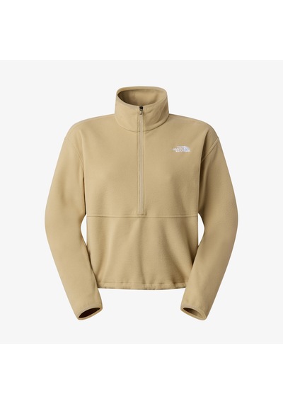The North Face Glacier Fleece 1/2 Zip Short Kadın Krem Outdoor Polar Nf0a8d2clk51