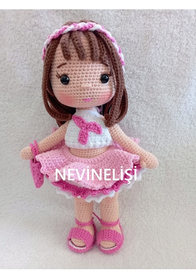 Amigurumi Hazal Bebek Çok Renkli