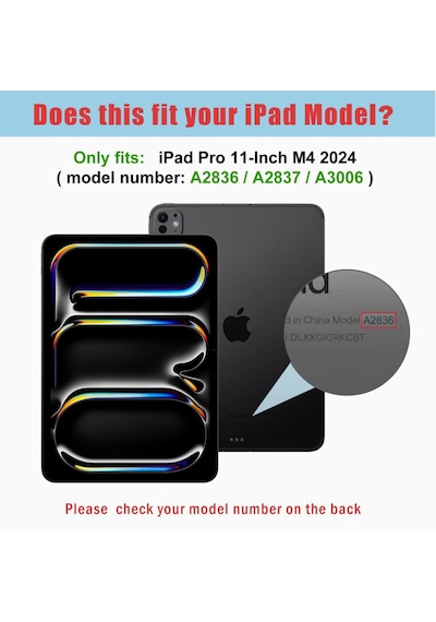 Apple Uyumlu iPad, Pro 11 İnç M4 2024 Temperli Cam Ekran Koruyucu