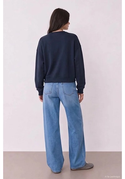 Quzu 27kswt02839 Lacivert Sweatshirt