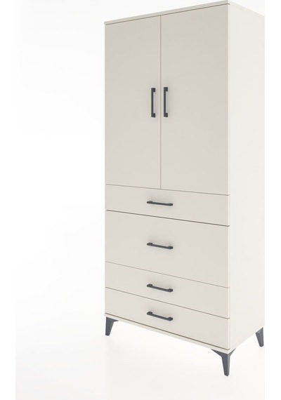 Hyperion Dolap 3 Raflı 4 Çekmeceli 2 Kapaklı 88x44x195 Aytaşı-aytaşı Aytası