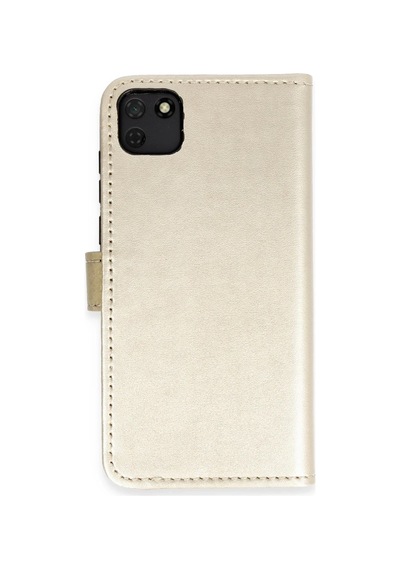 Huawei Y5p Kılıf Trend S Plus Kapaklı Kılıf - Gold 0.2M-Çok Renkli