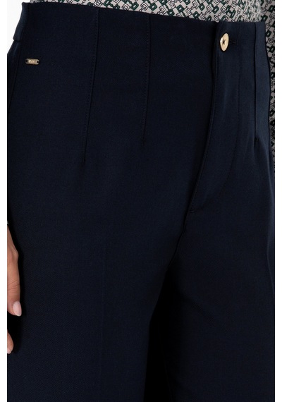 U.S. Polo Assn. Kadın Lacivert Carrot High Waist Fit Kanvas Pantolon 50309266-VR033
