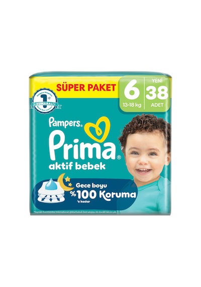 Prima Aktif Bebek Süper Paket 6 Beden 38'li - 5 Adet Tarı 5 - 6 Numara