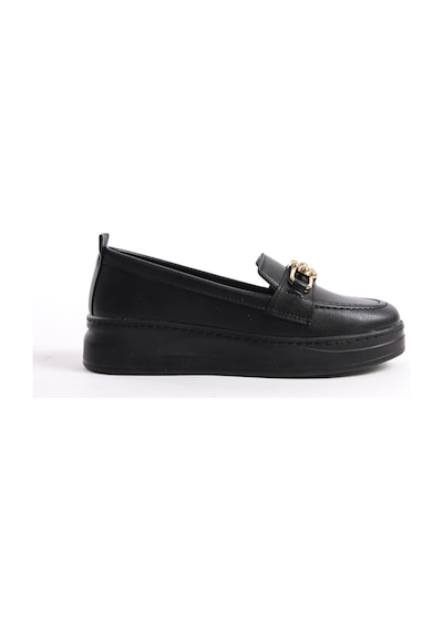 Daxtors D602 Günlük Ortopedik Garantili Kadın Loafer Ayakkabı Siyah