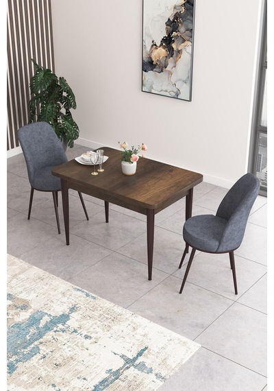 Canisa Concept Nil Serisi 70x110 Sabit Mutfak Masası Takımı Barok Desen Masa 2 Füme Sandalye Füme Sandalyeler Barok Masa Canisa Concept Nil Serisi 70x110 Sabit Mutfak Masası Takımı Barok Desen Masa 2 Füme Sandalye Füme Sandalyeler Barok Masa