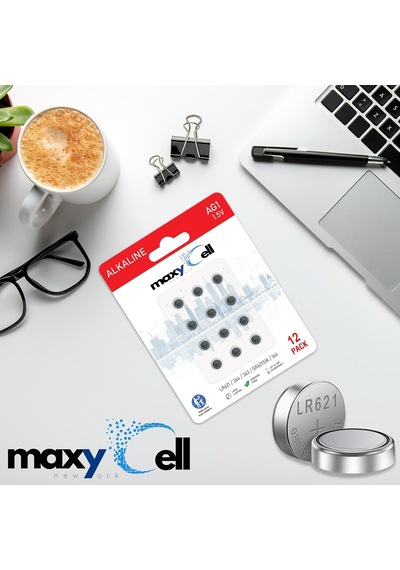 Ag1 Lr621 Alkalin Düğme Pil 1,5v Saatler, Oyuncaklar, Araç Kumandaları, İşitme Cihazları Ve Elektronik Cihazlar İçin Uzun Ömürlü Sızdırmaz Sr621, 164, 364, Gp164 İle Uyumlu 12'li Paket