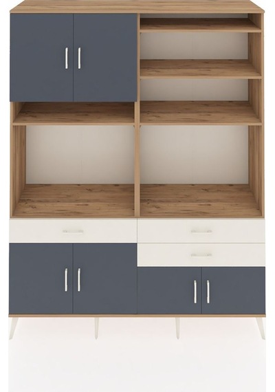 Hyperion Gardrop 10 Raflı 3 Çekmeceli 8 Kapaklı 176x44x221 Çam-antrasit/aytaşı Antrasit/aytaşı Hyperion Gardrop 10 Raflı 3 Çekmeceli 8 Kapaklı 176x44x221 Çam-antrasit/aytaşı Antrasit/aytaşı