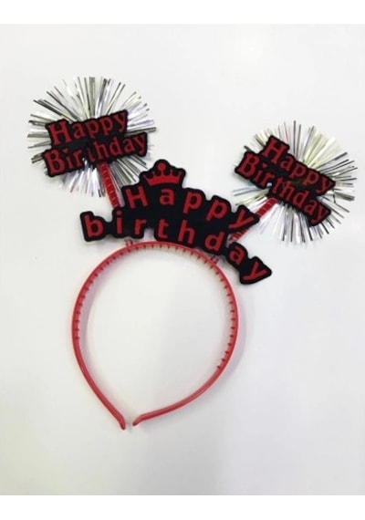 Mey İthalat Happy Birthday Neon Renk Doğum Günü Tacı 12 Adet