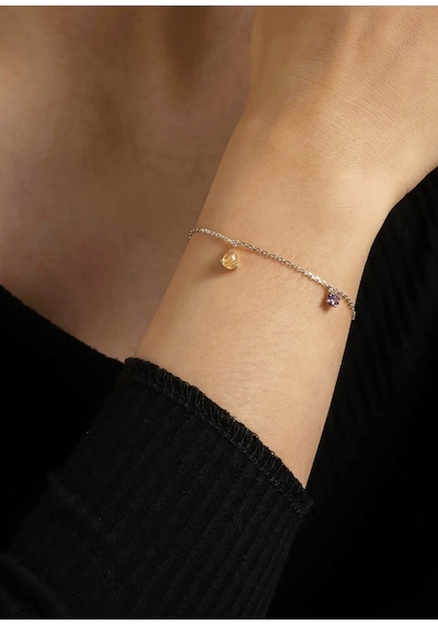 Brezza Lusso Jewelry Damla Renklerin Dansı 925 Ayar Kadın Gümüş Bileklik Gümüş