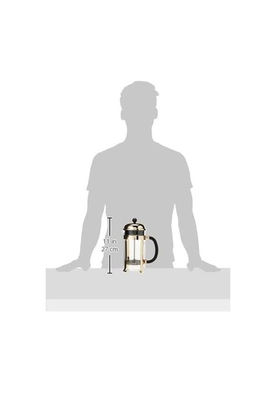 Tr Chambord Kahve Hazırlayıcı 8 Fincan, Metal Çerçeveli, Paslanmaz Çelik, Altın, 24 X 50 X 27,2 Cm Diğer