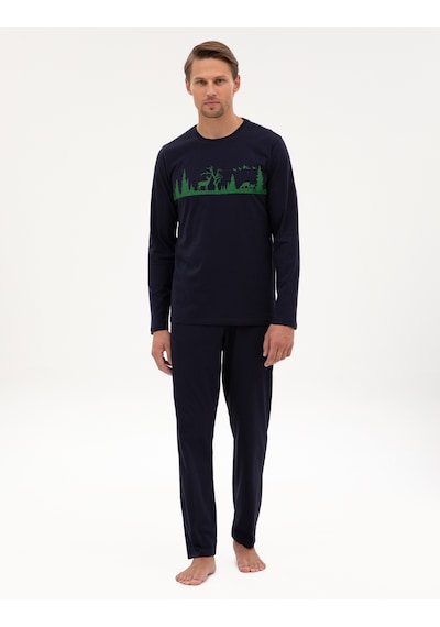 Pierre Cardin Erkek Lacivert Pijama Takım 50322636-200 Lacivert