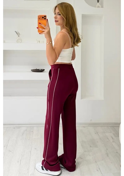 Fiolin Soft Touch Arabiyeli Modal Pantolon Bordo