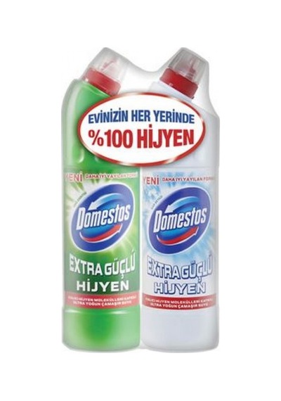 Domestos Dağ Esintisi Çamaşır Suyu 810 ML + Kar Beyazı 810 ML