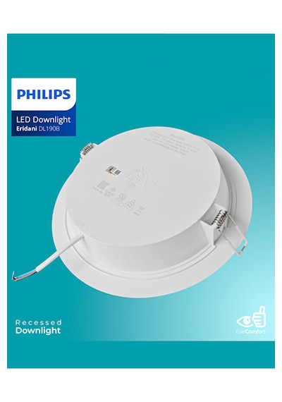 Philips Eridani Dl190b 3.5w 80mm Delik Çapı 3000k Sarı Işık 230lümen Beyaz