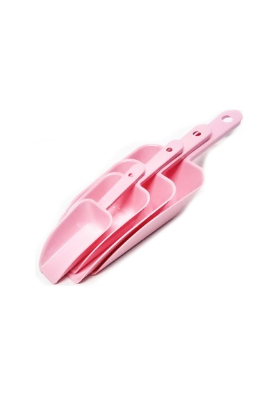4 lü Erzak Küreği - Pembe Renk, 4 Adet, 4 Boy