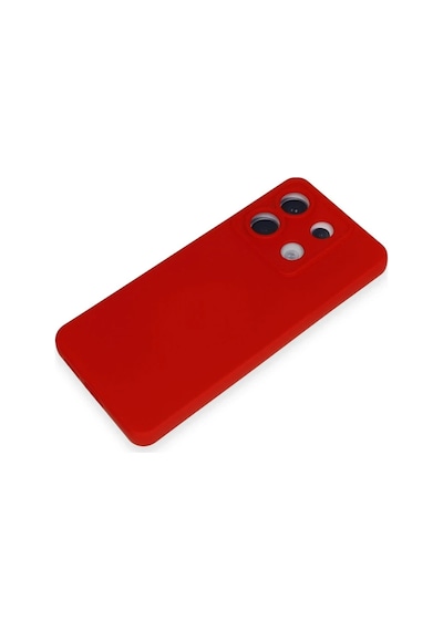 Xiaomi Redmi Note 13 Pro 5g Kılıf Nano İçi Kadife Silikon - Kırmızı 0.2M-Çok Renkli