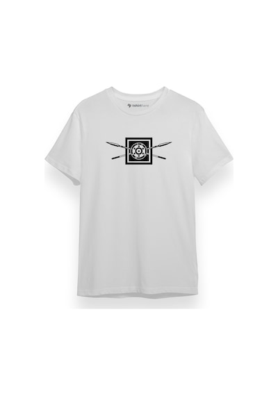 The Wheel Of Time Aiel Beyaz Kısa Kol Erkek Tshirt 001