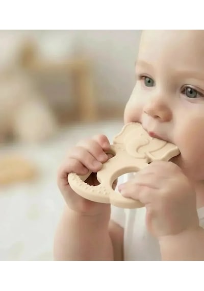 Babyjem Silikon Fil Dişlik 808 Ekru Ekru