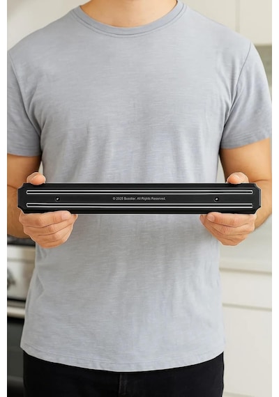 Mıknatıslı Bıçak Tutucu 55 Cm, Güçlü Manyetik Bıçak Standı, Duvara Monte Mutfak Düzenleyici, Ye Tek Renk