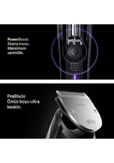 Braun Sakal Düzeltici Series 9, +7 Berber Ekipmanları, 52 Uzunluk, Problade, Bt9520