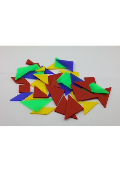 Luga Atölye Renkli Tangram Seti Zeka Geliştiren Eğlenceli Bulmaca