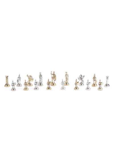 Gifthome Metal Satranç Takımı-seti orta roma parlak sedef Desenli