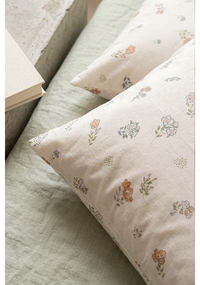 Blush Pamuklu 2'li Yastık Kılıfı 50x70 Cm Çok Renkli