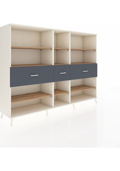 Hyperion Dolap 9 Raflı 3 Çekmeceli 220x44x163 Aytaşı-çam/antrasit Atlas Çam/antrasıt - Aytası Hyperion Dolap 9 Raflı 3 Çekmeceli 220x44x163 Aytaşı-çam/antrasit Atlas Çam/antrasıt - Aytası