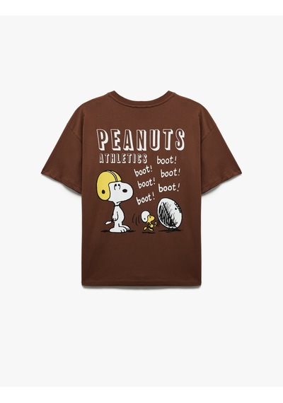 Koton Kısa Kollu Bisiklet Yaka Snoopy Baskılı Lisanslı Tişört Kahverengi 6wal10371ık Kahve Koton Kısa Kollu Bisiklet Yaka Snoopy Baskılı Lisanslı Tişört Kahverengi 6wal10371ık Kahve