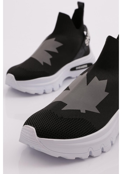 Dgn 070 Kadin Yazili Sneaker 070-2252-R1534 Siyah
