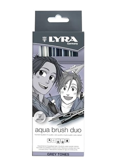 Aqua Brush Duo Çizim Kalemi Askılı Paket 12'li Genel
