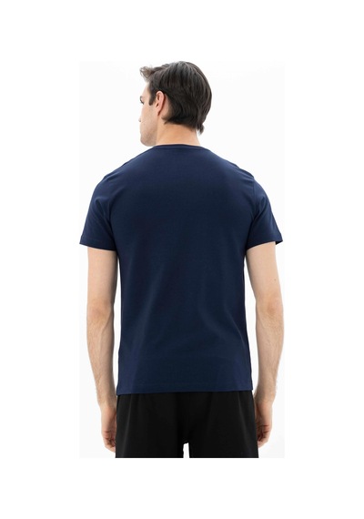 AR-MA Arma Erkek Slim Fit Bisiklet Yaka Tişört Y25344452001 Lacivert