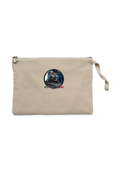 Crysis Masked Warrior Krem Clutch Astarlı Cüzdan / El Çantası Krem