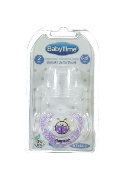 Babytime Damaklı Desenli Mat Emzik 2 Numara 6-18 Ay Bt144-2 Desen 4