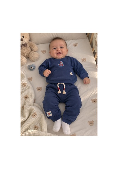 Miniworld Erkek Bebek İkili Takım 18885 18900 İndigo İndigo