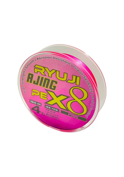 Ryuji Ajing X8 Pe 0.3 150m Pempe 8 Örgü İp Misina 1.8kg Çeker